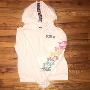 Size M White Pink sweatshirt perfect condition